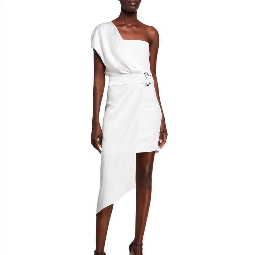 Cushnie One-Shoulder Asymmetrical Dress